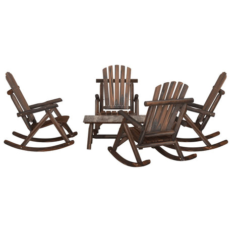 3 Piece Garden Lounge Set Solid Wood Spruce