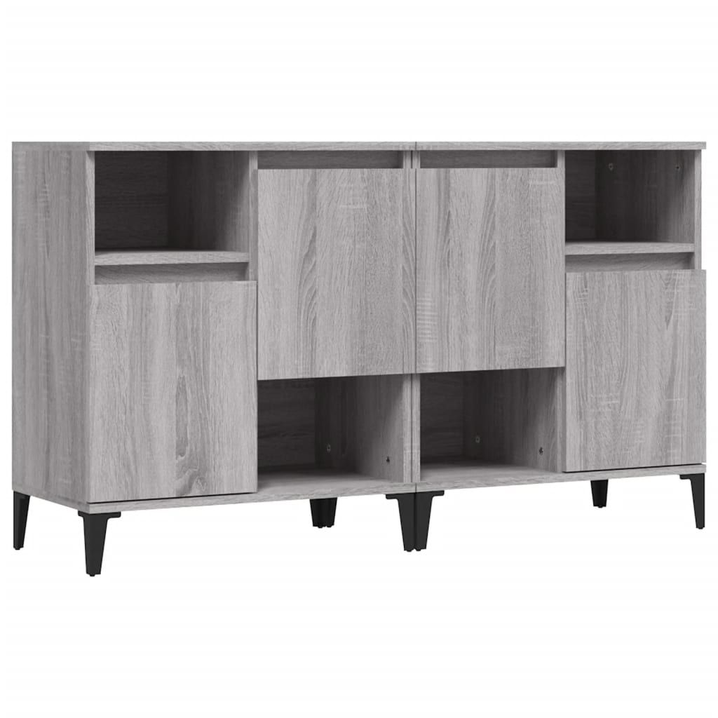 Sideboards 2 Pcs 60X35X70 Cm Engineered Wood