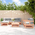 7 Piece Garden Lounge Set Solid Wood Pine
