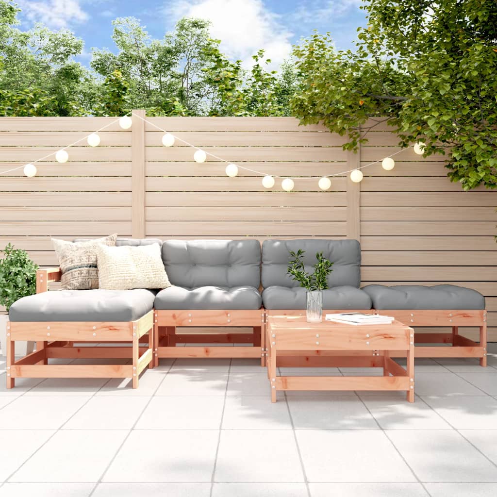 6 Piece Garden Lounge Set Impregnated Wood Pine