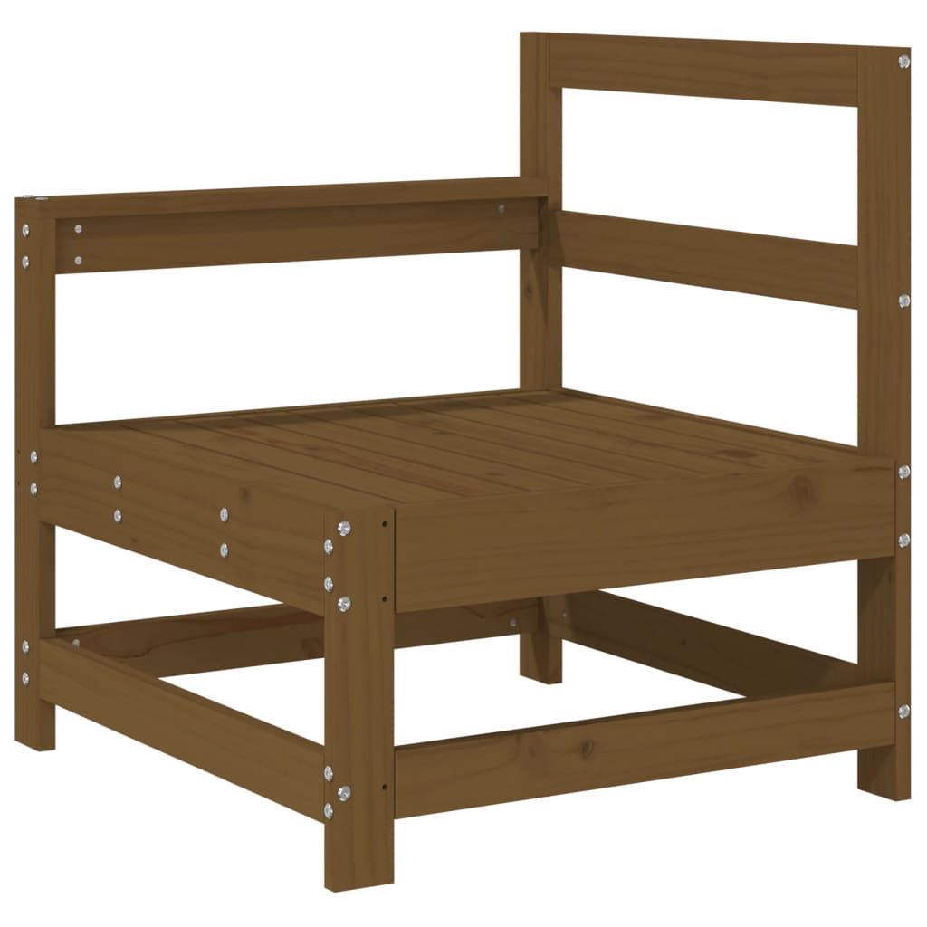 7 Piece Garden Lounge Set Honey Brown Solid Wood Pine