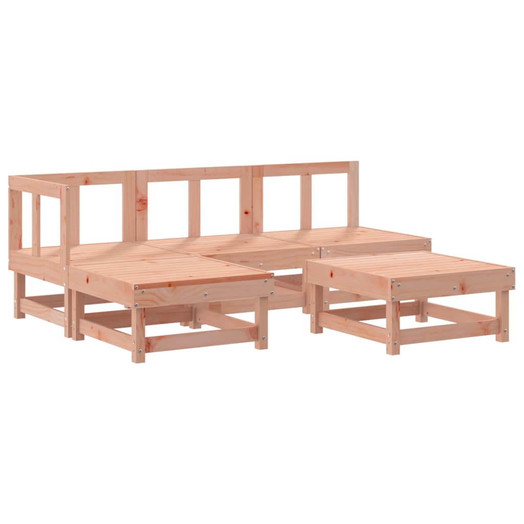 5 Piece Garden Lounge Set Solid Wood Douglas