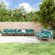 6 Piece Garden Lounge Set Solid Wood Pine