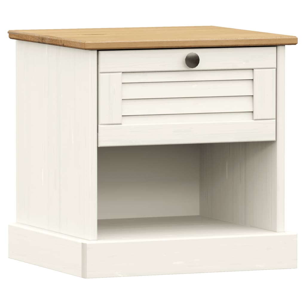 Bedside Cabinet Vigo 42X35X42 Cm Solid Wood Pine