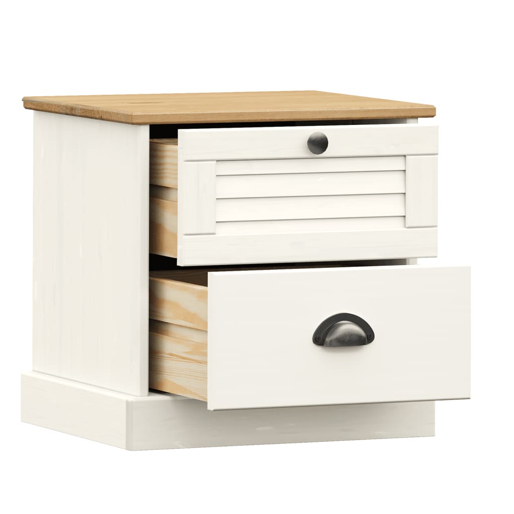 Bedside Cabinet Vigo 42X35X42 Cm Solid Wood Pine
