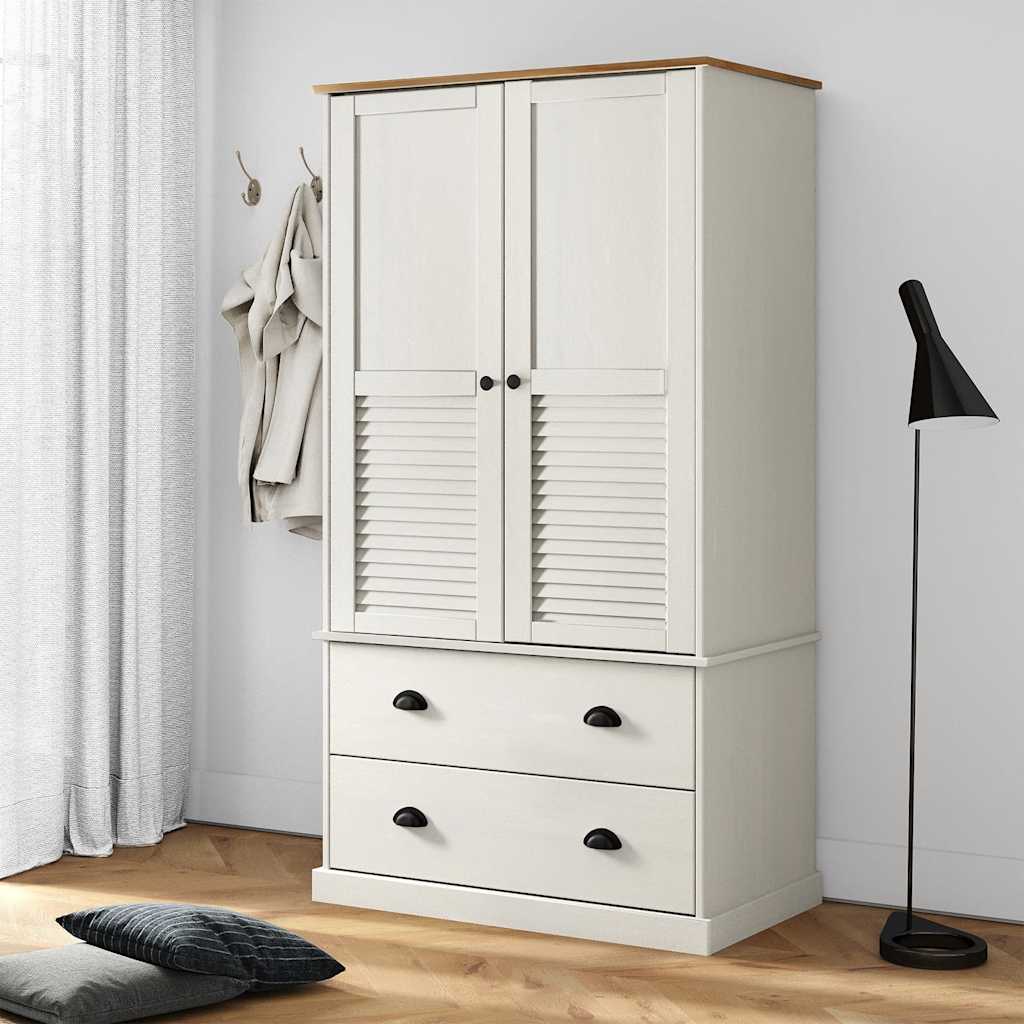 Wardrobe Vigo 90X55X170 Cm Solid Wood Pine