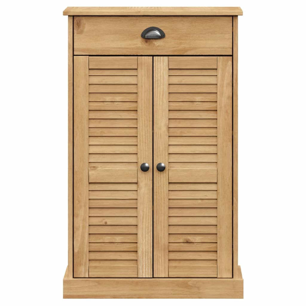 Shoe Cabinet Vigo 60X35X96 Cm Solid Wood Pine