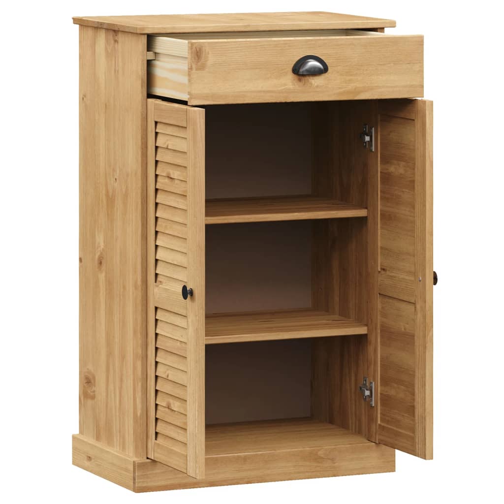 Shoe Cabinet Vigo 60X35X96 Cm Solid Wood Pine