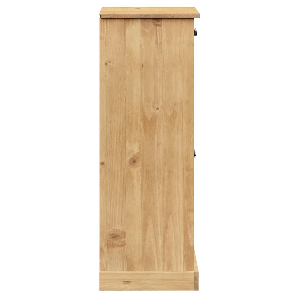 Shoe Cabinet Vigo 60X35X96 Cm Solid Wood Pine