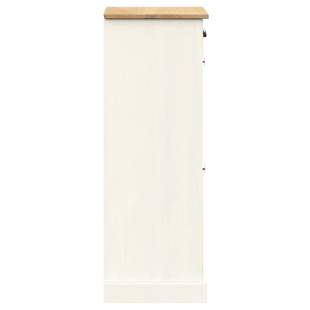 Shoe Cabinet Vigo 60X35X96 Cm Solid Wood Pine