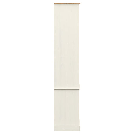 Glass Display Cabinet Vigo 85X35X170 Cm Solid Wood Pine