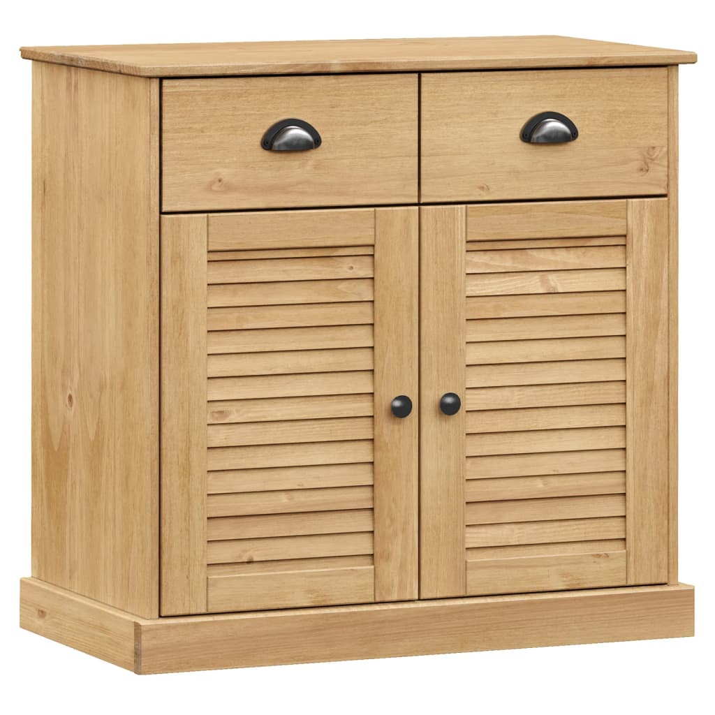 Sideboard With Drawers Vigo 78X40X75 Cm Solid Wood Pine
