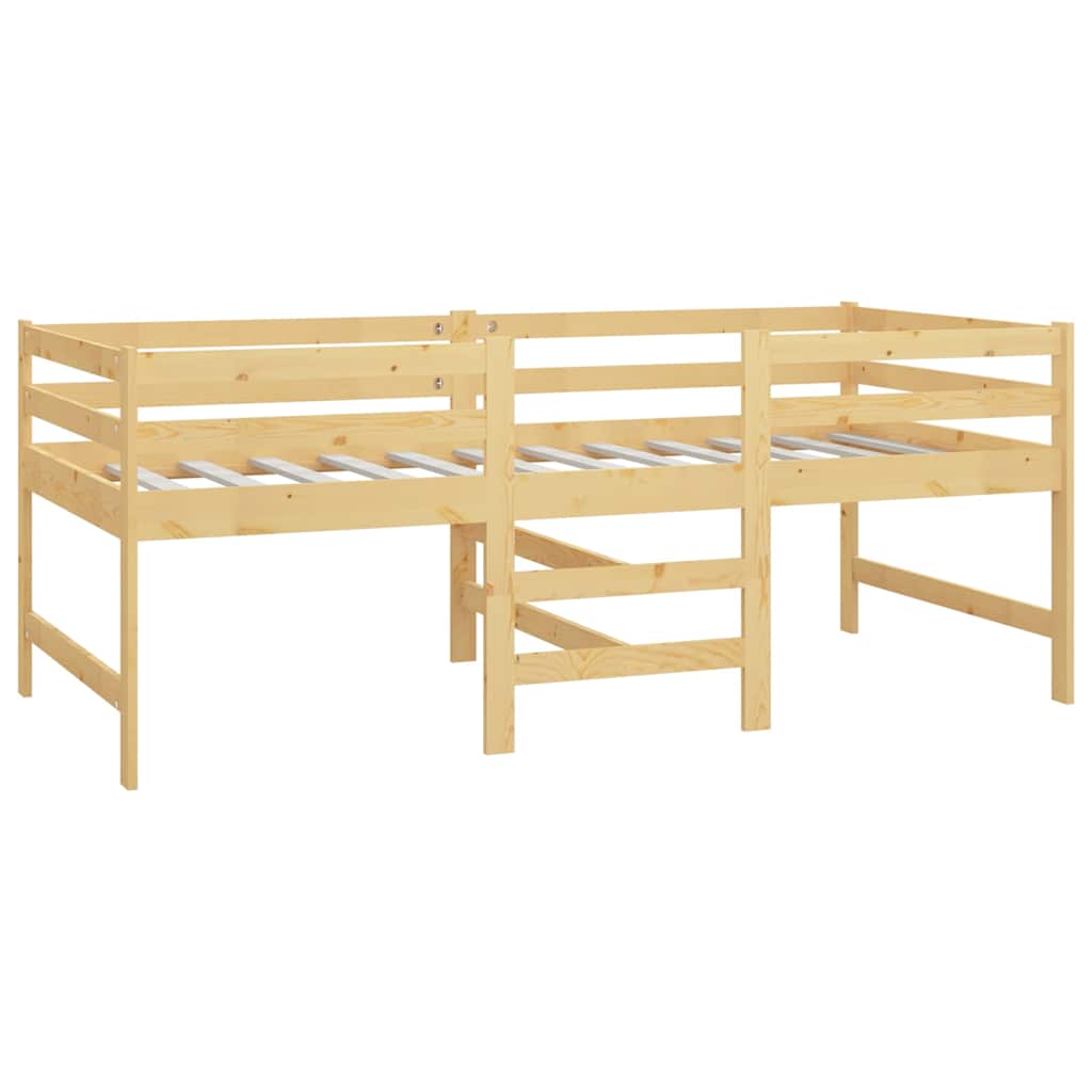 Bed Frame Without Mattress 90X200 Cm Solid Wood Pine