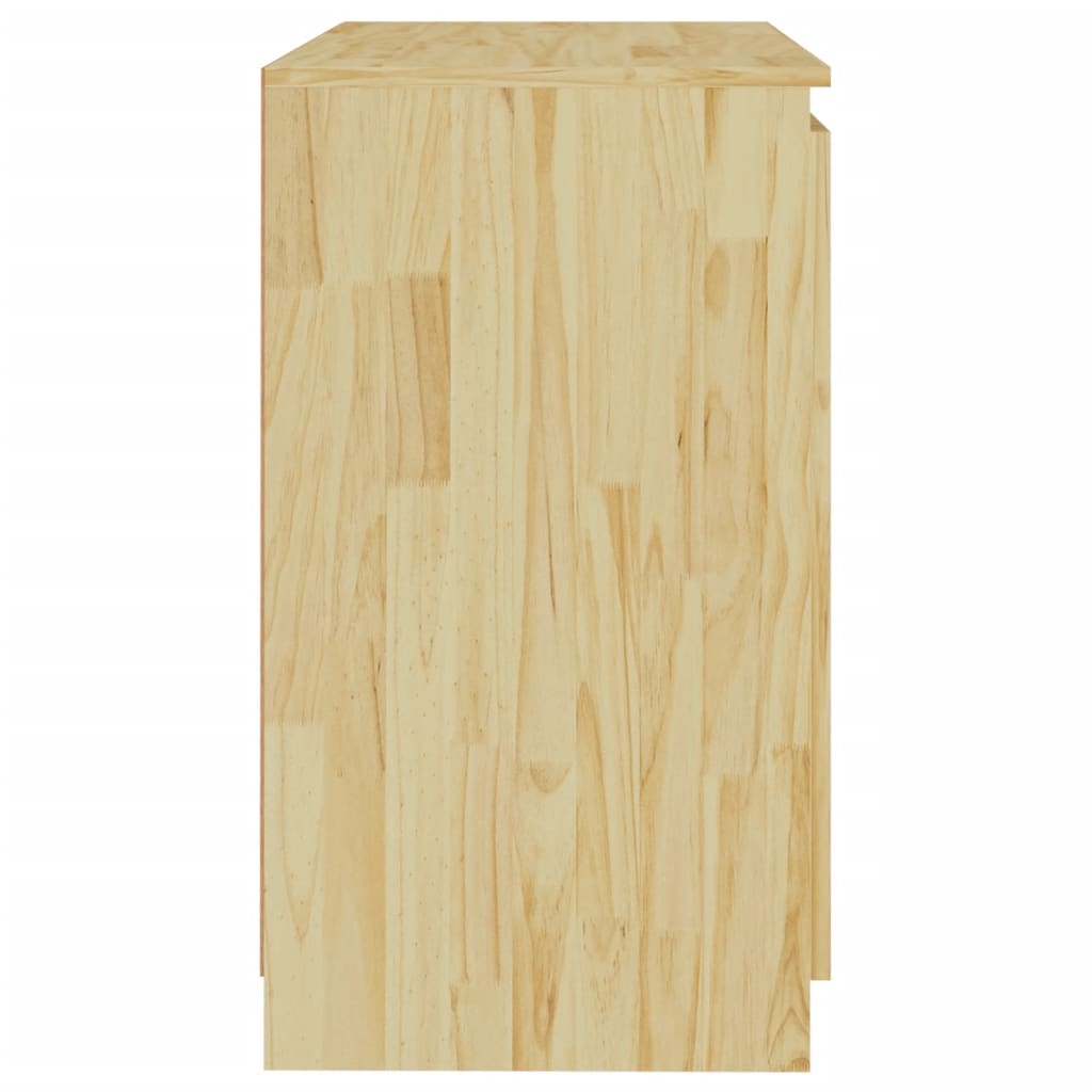 Side Cabinet 60X36X65 Cm Solid Wood Pine
