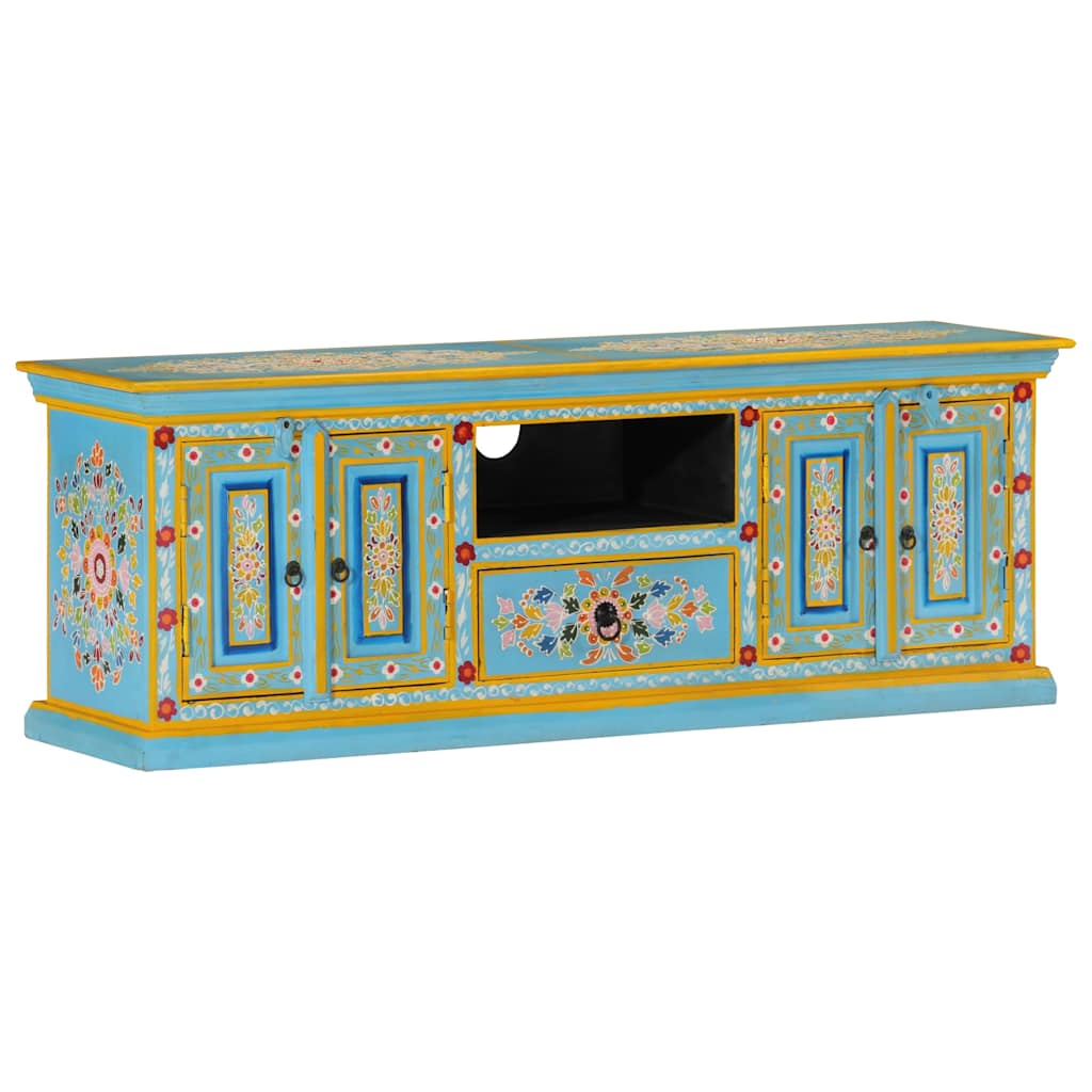 Tv Cabinet Solid Mango Wood Hand Painted