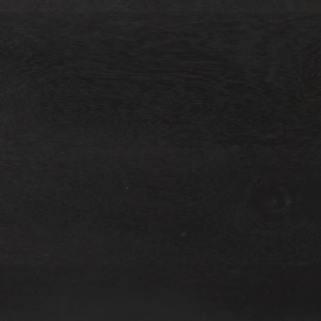 Sideboard Black And Gold 110X30X75 Cm Solid Wood Mango