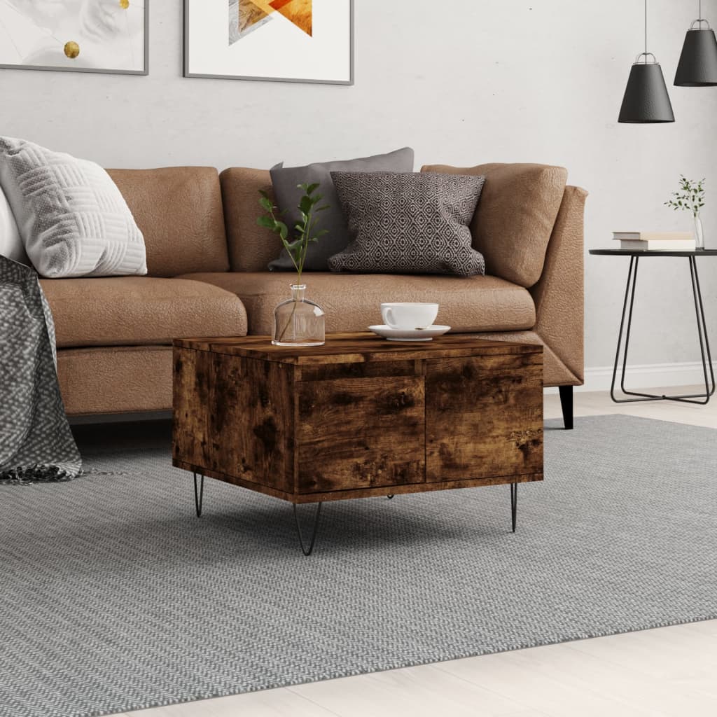 Coffee Table 55X55X36.5 Cm Engineered Wood