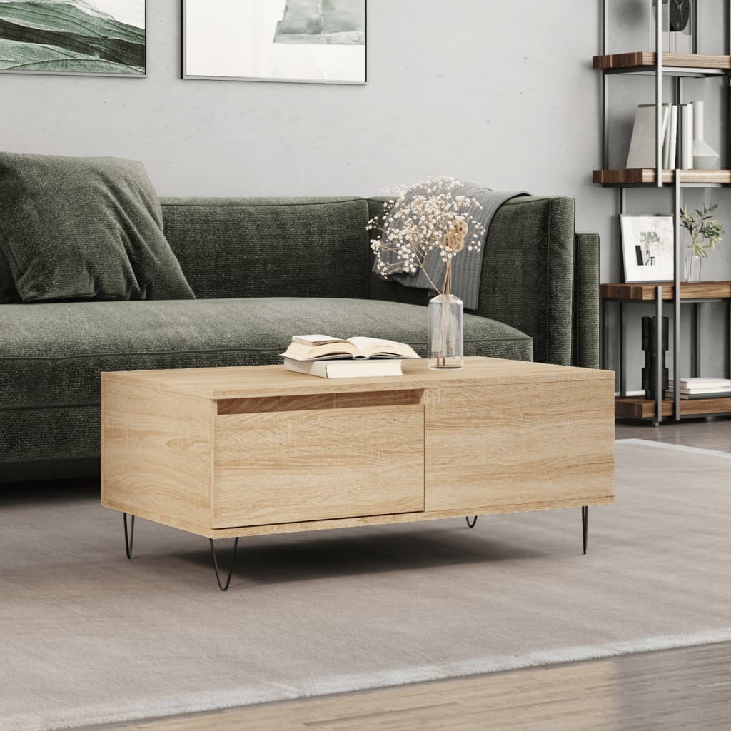 Coffee Table 90X50X36.5 Cm Engineered Wood