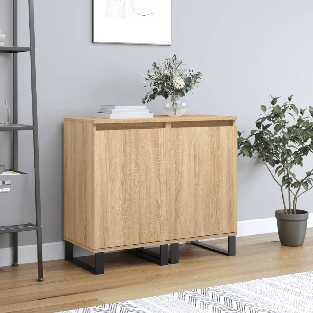 Sideboards 2 Pcs 40X35X70 Cm Engineered Wood