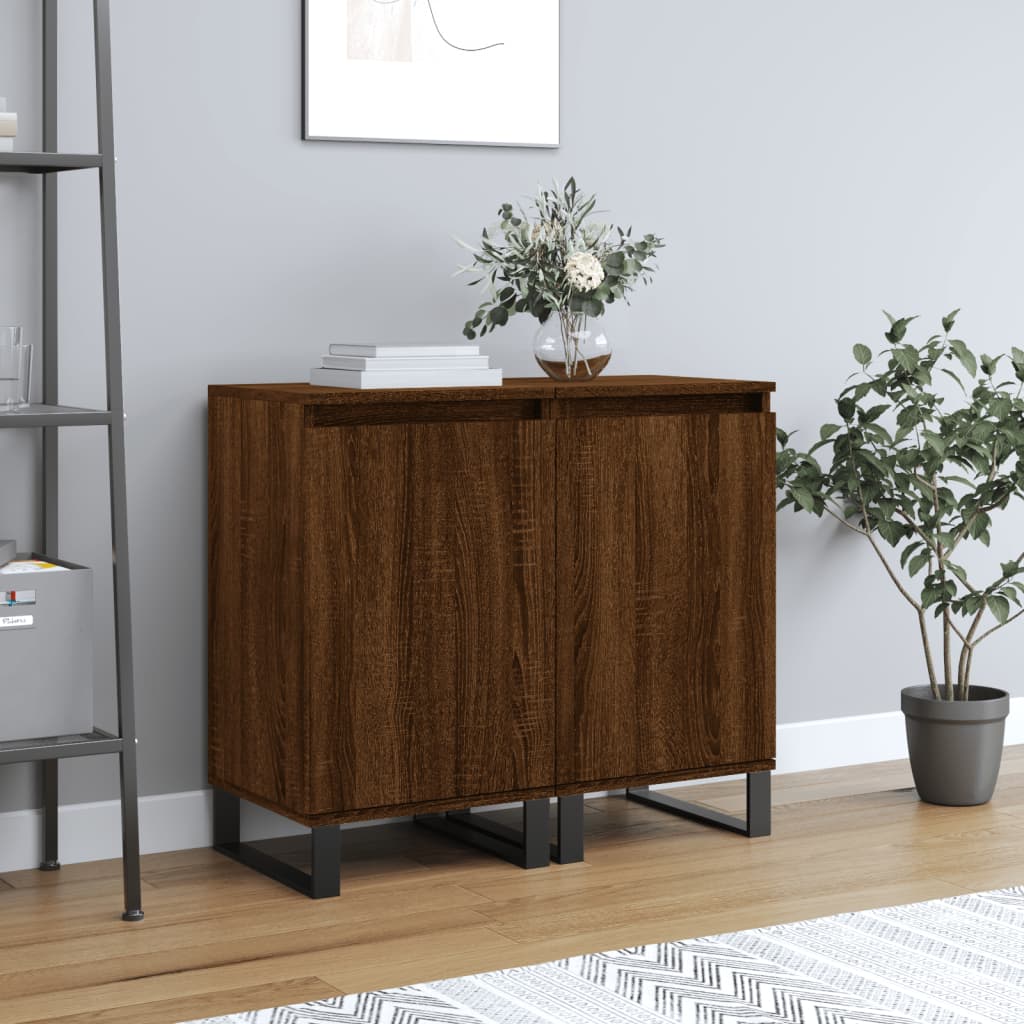Sideboards 2 Pcs 40X35X70 Cm Engineered Wood