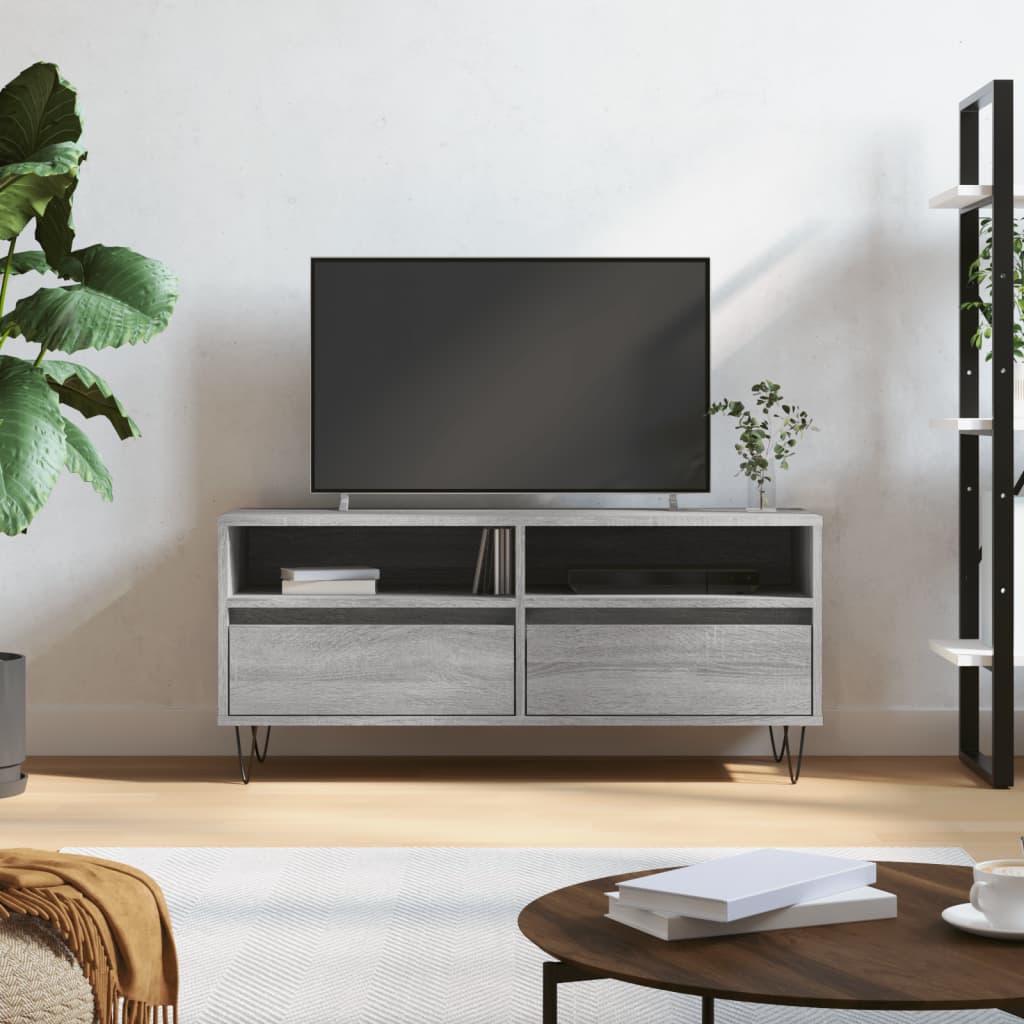 Tv Cabinet 100X34.5X44.5 Cm Engineered Wood