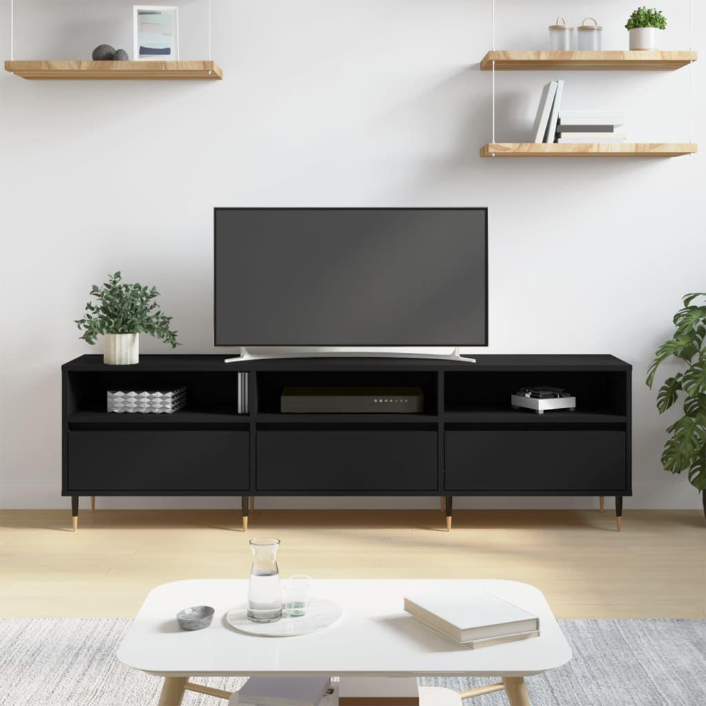 Tv Cabinet 150X30X44.5 Cm Engineered Wood