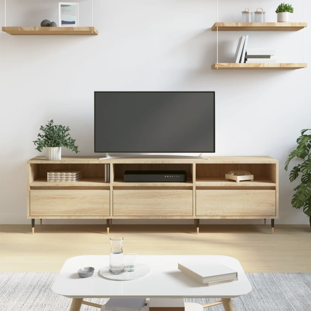 Tv Cabinet 150X30X44.5 Cm Engineered Wood