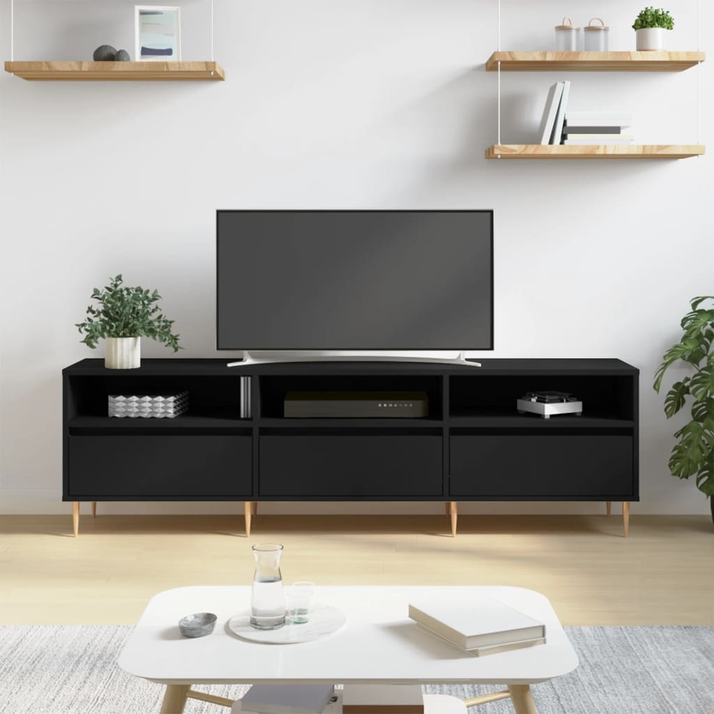 Tv Cabinet 150X30X44.5 Cm Engineered Wood