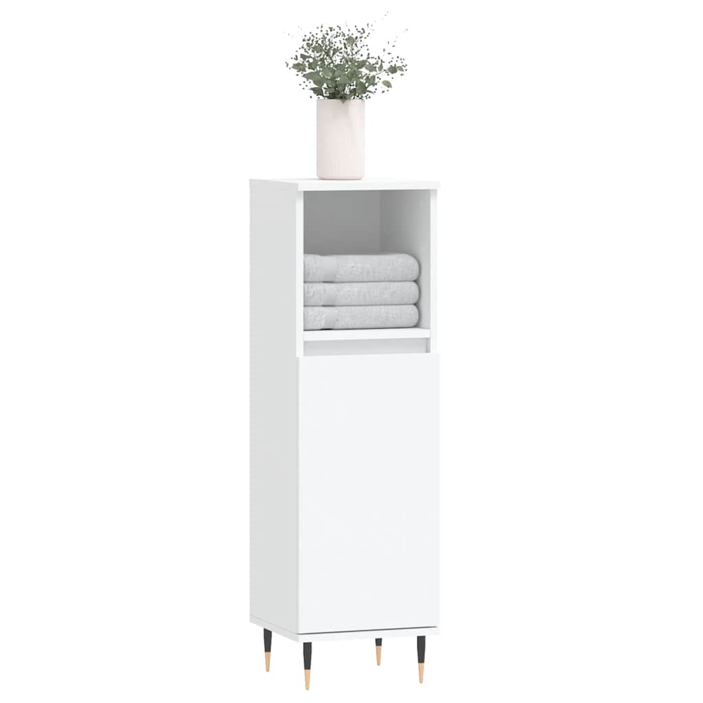 Bathroom Cabinet 30X30X100 Cm Engineered Wood