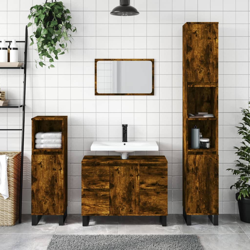 Bathroom Cabinet 30X30X100 Cm Engineered Wood