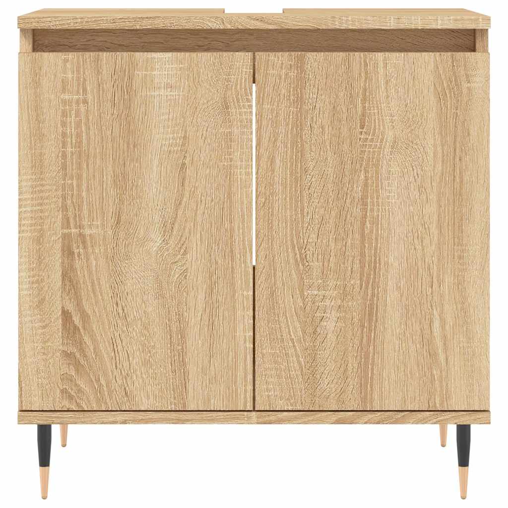 Bathroom Cabinet Sonoma Oak 58X33X60 Cm Engineered Wood