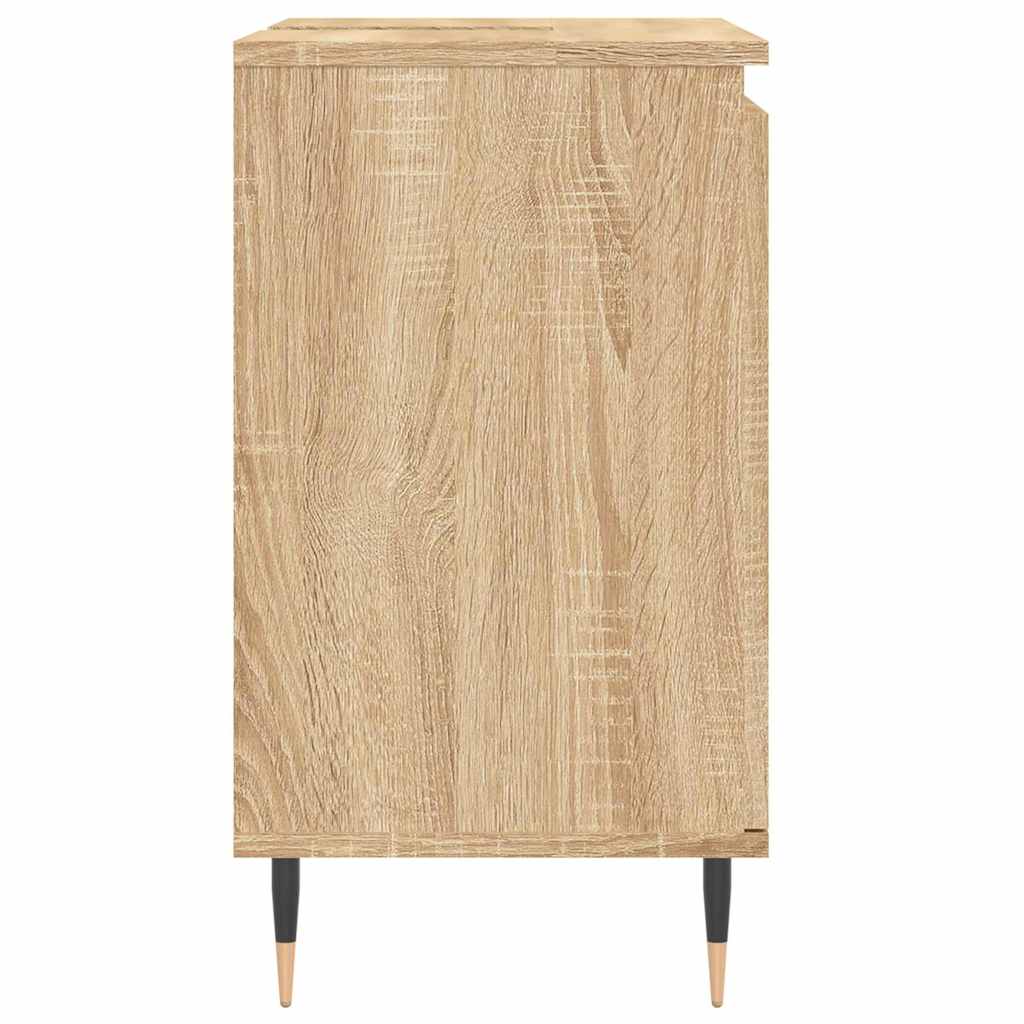 Bathroom Cabinet Sonoma Oak 58X33X60 Cm Engineered Wood