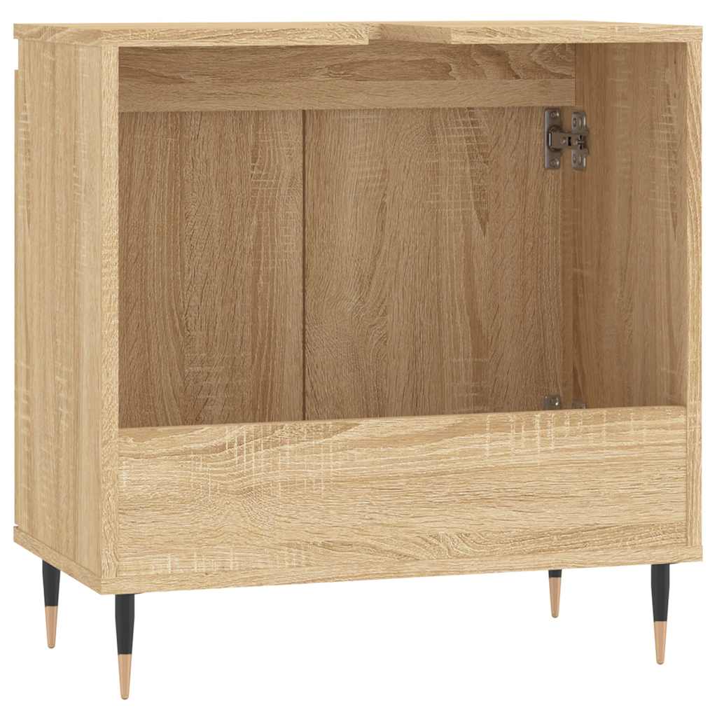 Bathroom Cabinet Sonoma Oak 58X33X60 Cm Engineered Wood