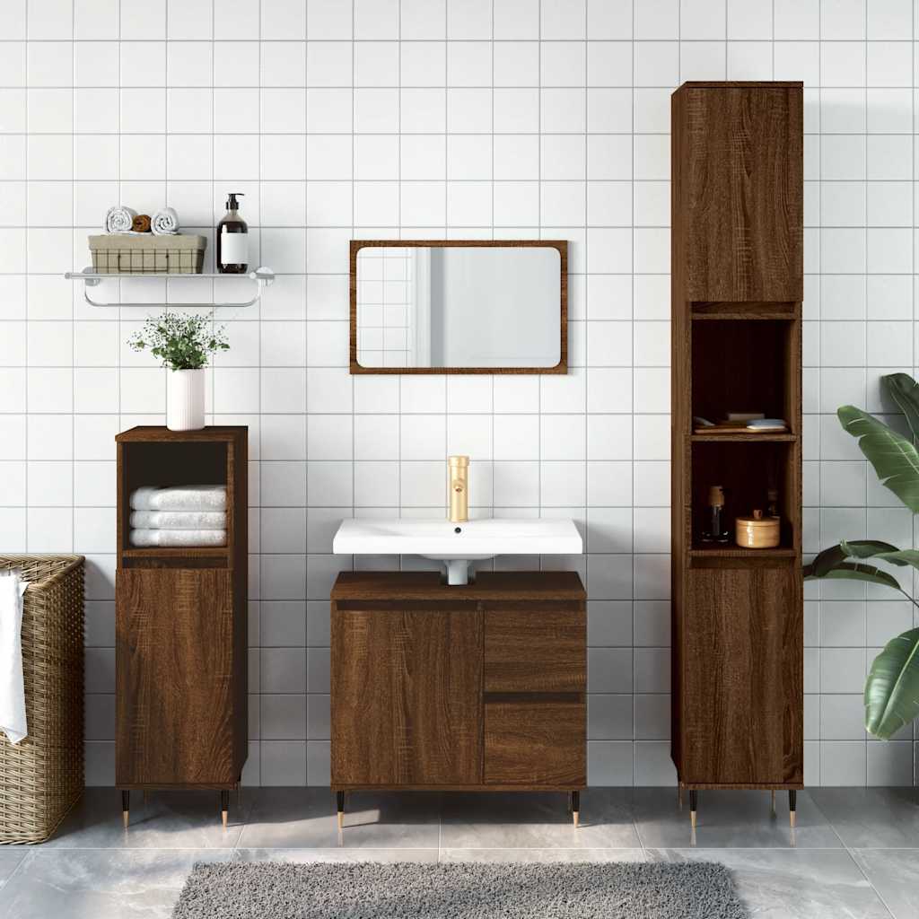 Bathroom Cabinet 65X33X60 Cm Engineered Wood
