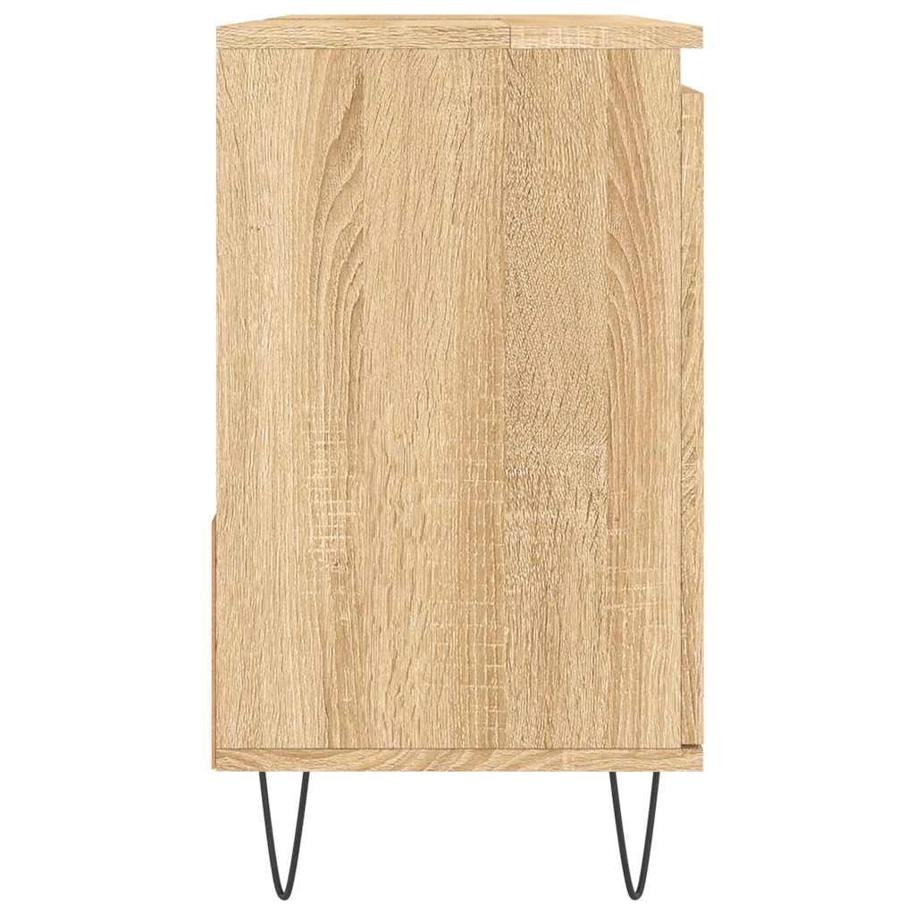Bathroom Cabinet Sonoma Oak 65X33X60 Cm Engineered Wood