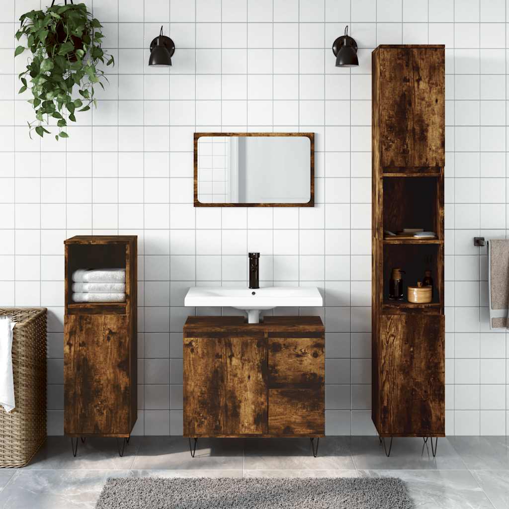 Bathroom Cabinet 65X33X60 Cm Engineered Wood