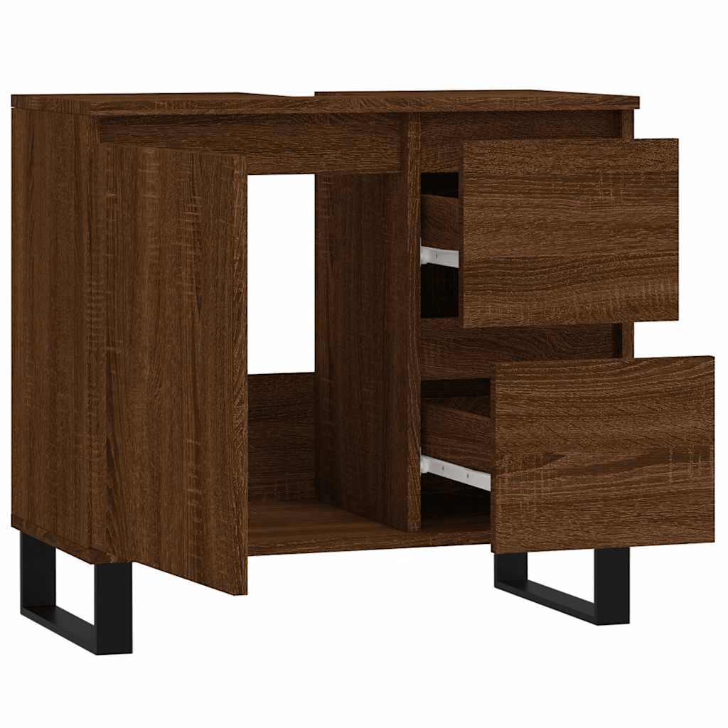 Bathroom Cabinet 65X33X60 Cm Engineered Wood