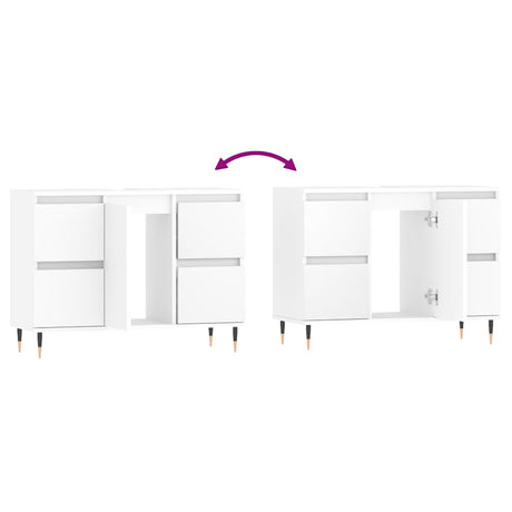 Bathroom Cabinet 80X33X60 Cm Engineered Wood