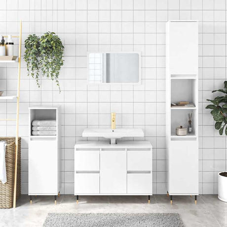 Bathroom Cabinet 80X33X60 Cm Engineered Wood