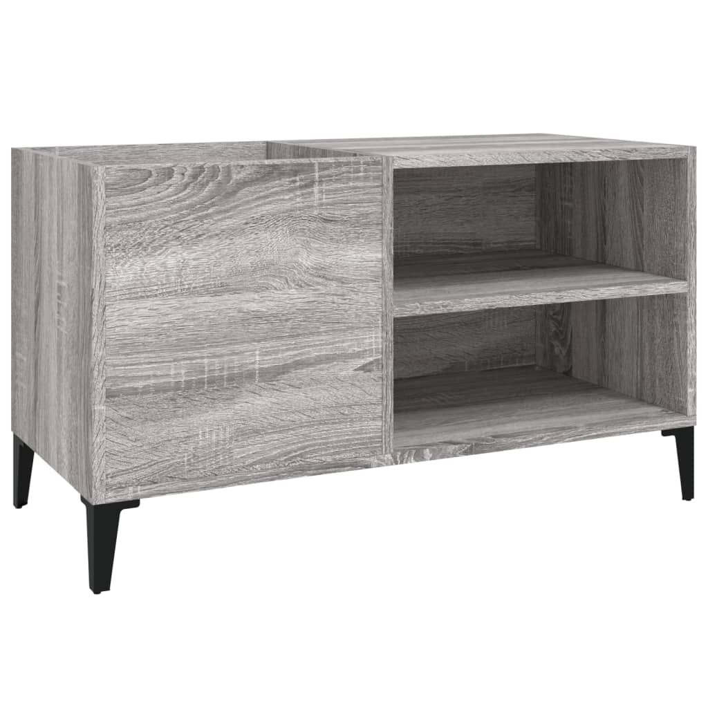 Record Cabinet Grey Sonoma 84.5X38X48 Cm Engineered Wood