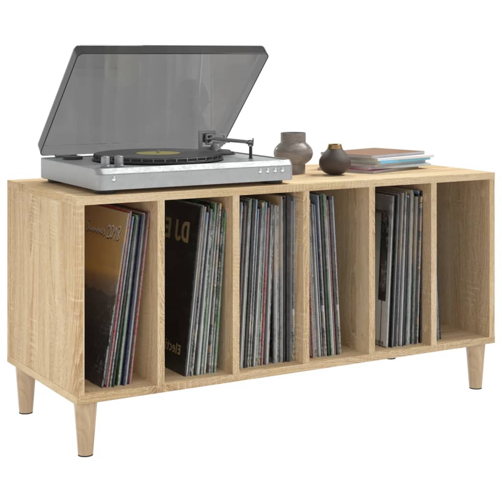 Record Cabinet Sonoma Oak 100X38X48 Cm Engineered Wood