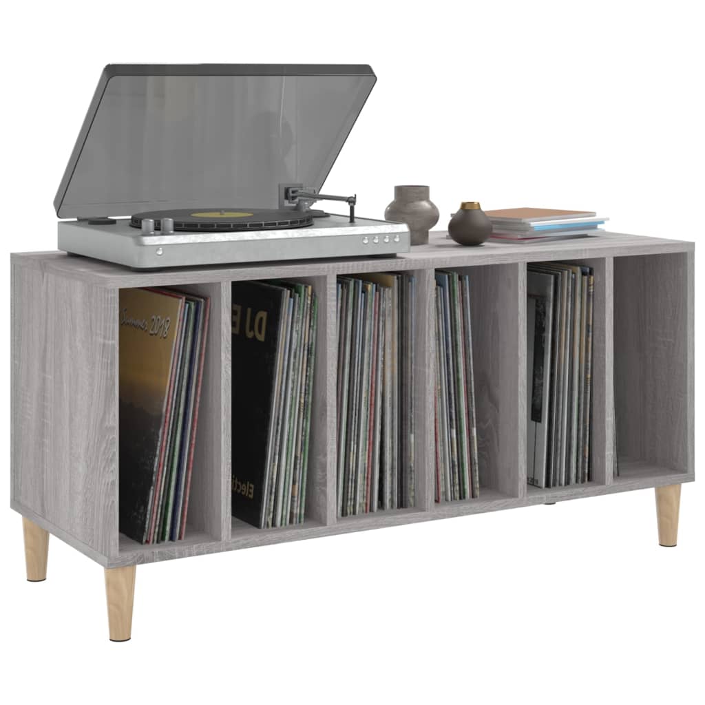 Record Cabinet Grey Sonoma 100X38X48 Cm Engineered Wood