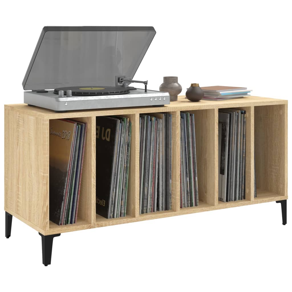 Record Cabinet Sonoma Oak 100X38X48 Cm Engineered Wood