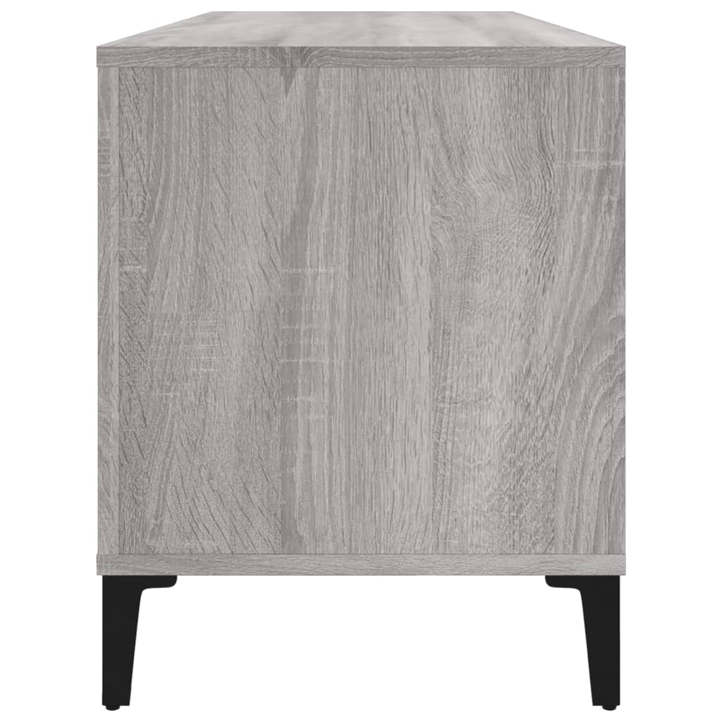 Record Cabinet Grey Sonoma 100X38X48 Cm Engineered Wood