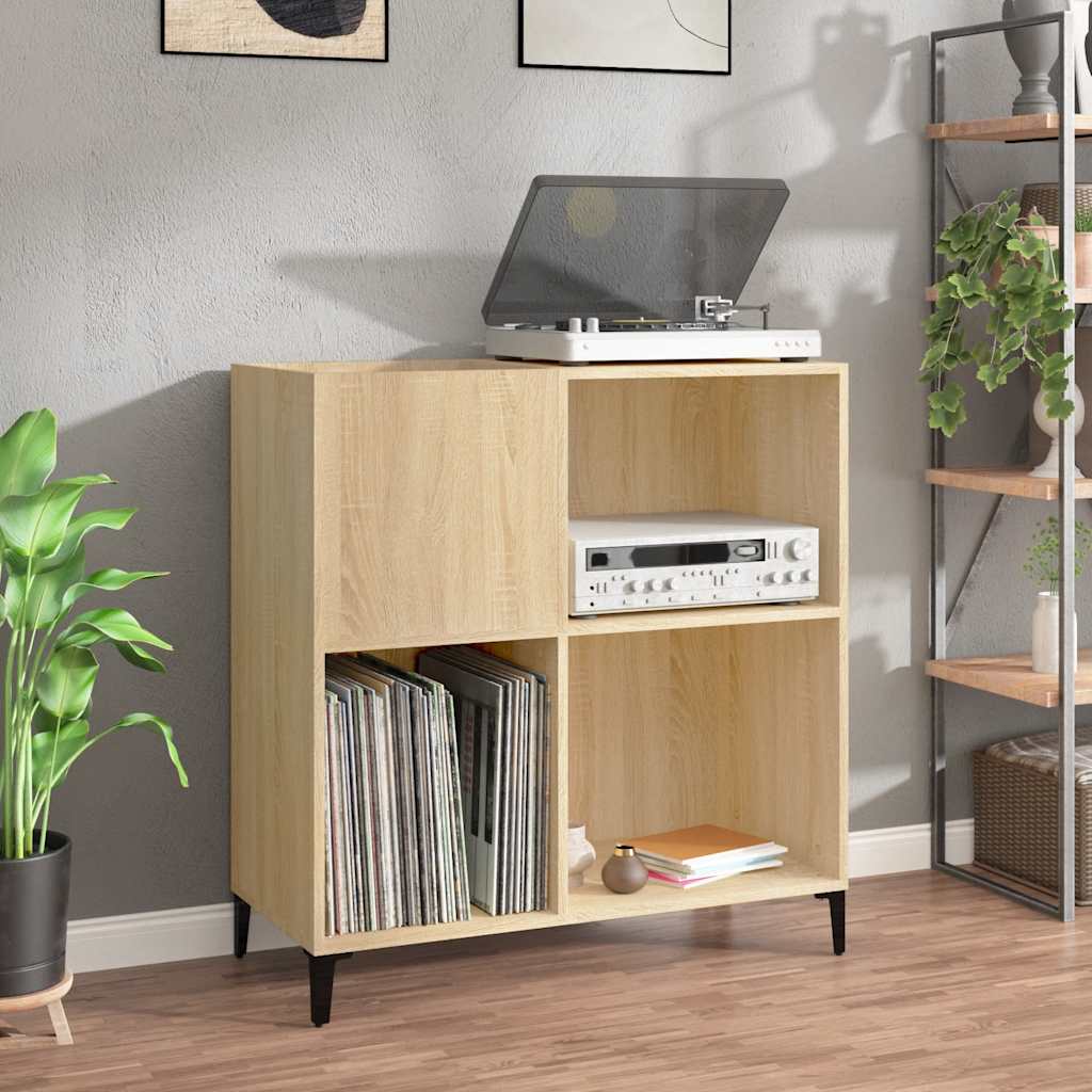 Record Cabinet Sonoma Oak 84.5X38X89 Cm Engineered Wood