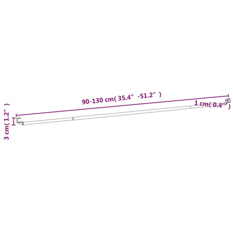 Curtain Rails 2 Pcs White And Silver Aluminium