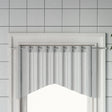 Curtain Rails 2 Pcs White And Silver Aluminium