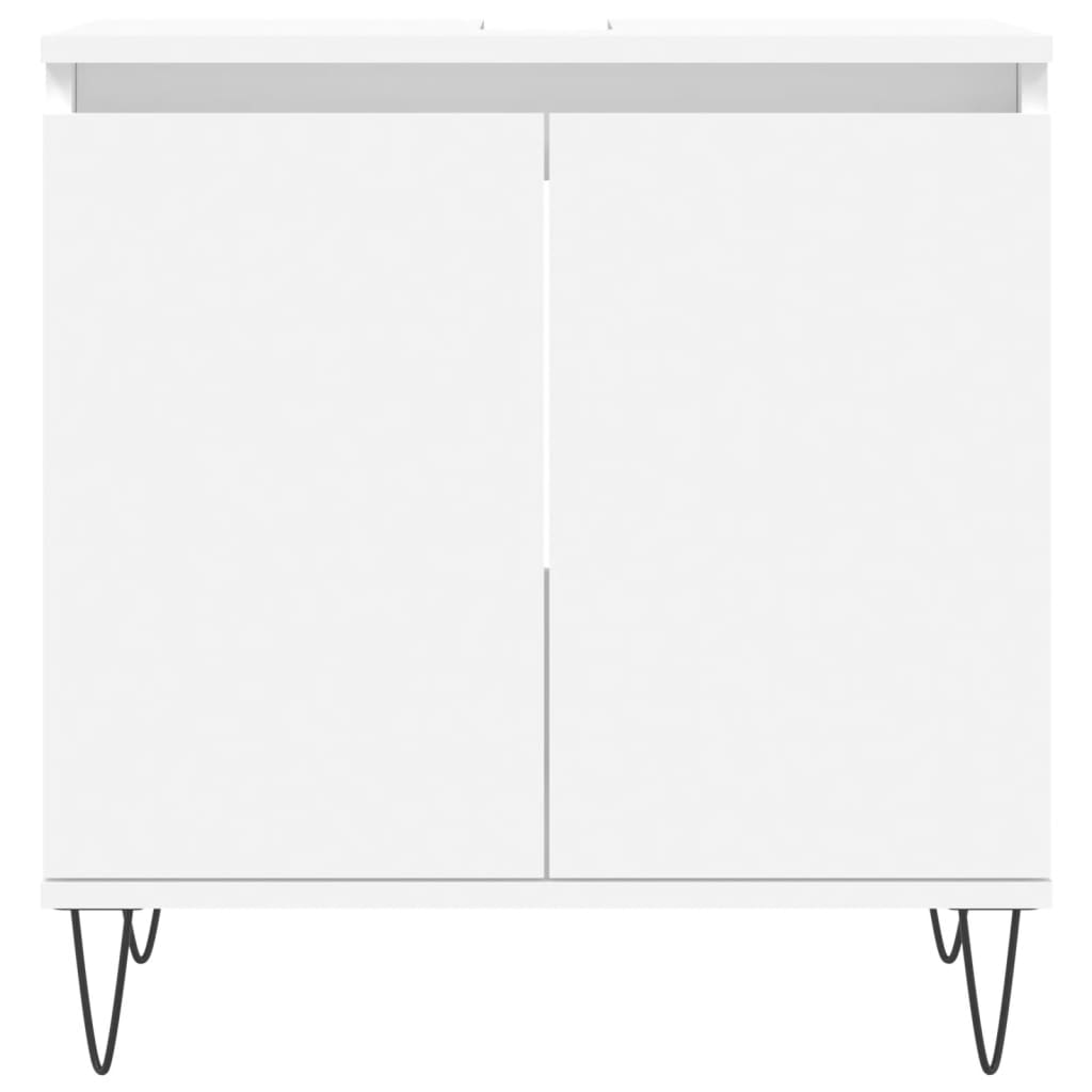 3 Piece Bathroom Cabinet Set Engineered Wood