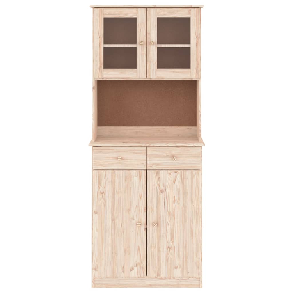 Highboard Alta 77X35X188 Cm Solid Wood Pine