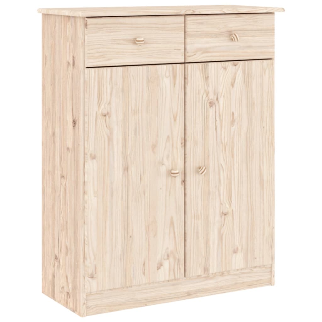 Highboard Alta 77X35X188 Cm Solid Wood Pine